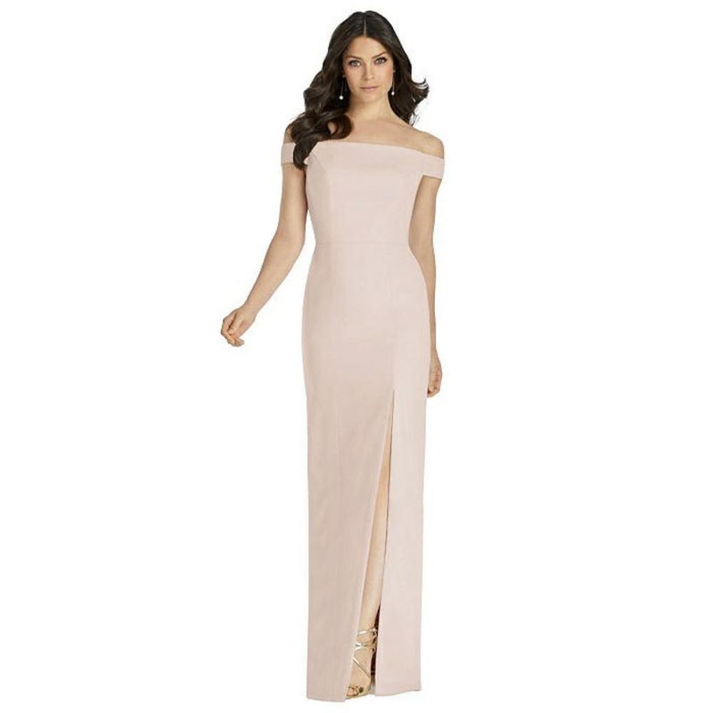 Dessy Bridemaids Dress Off Shoulder Bow Back 2